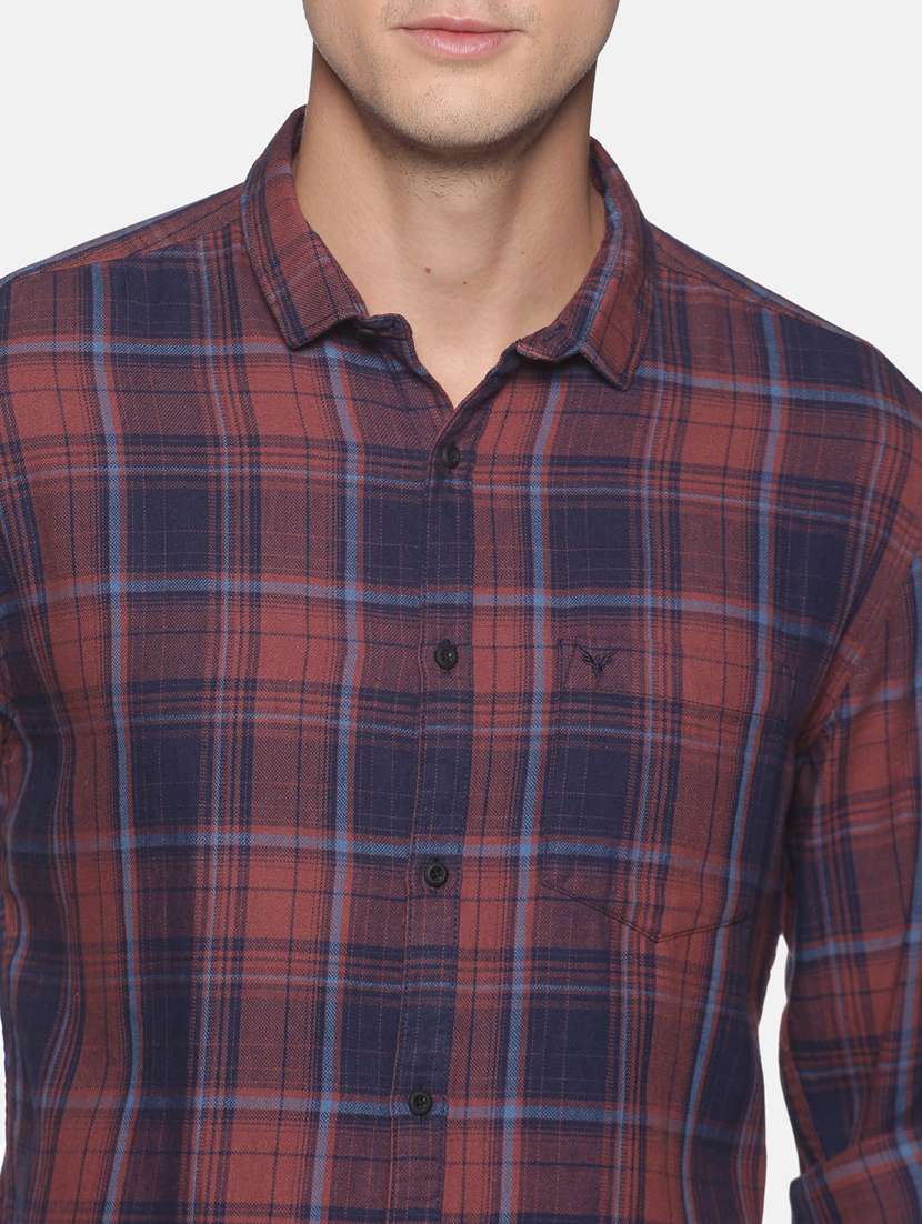 mens checks casual shirt - 17843251 - Standard Image - 4