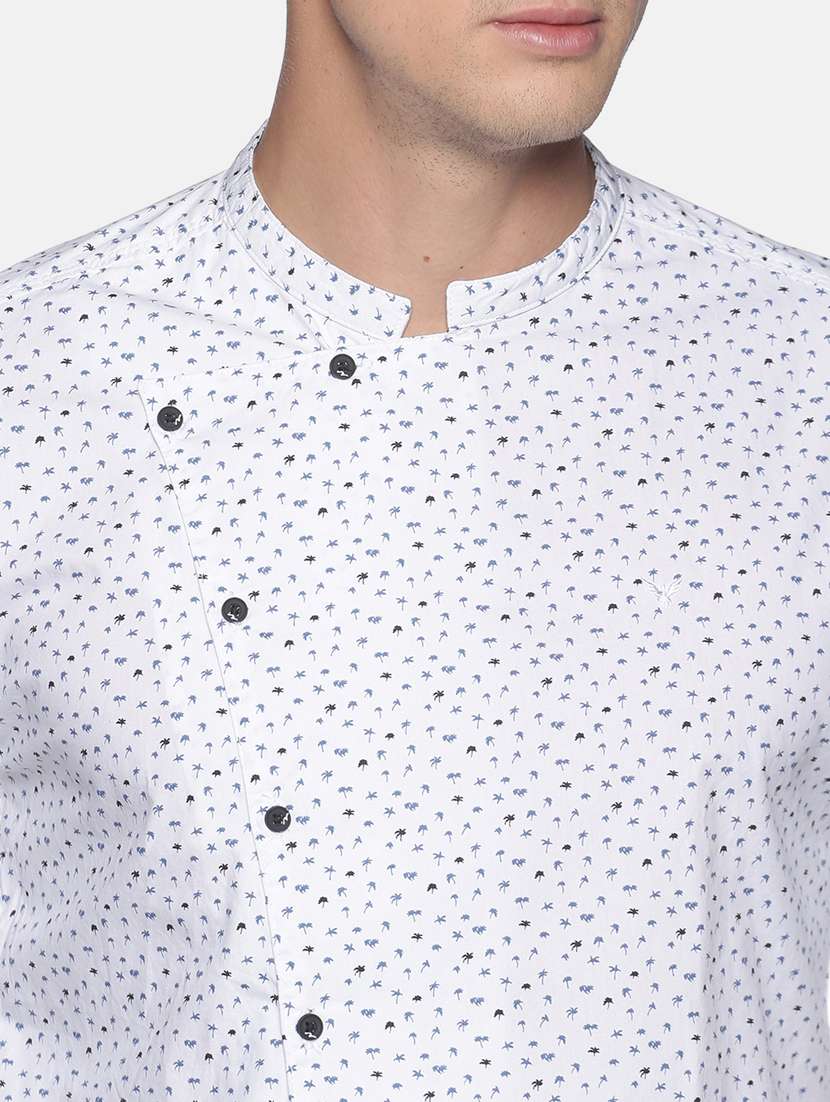 mens micro print casual shirt - 17843264 -  Standard Image - 4