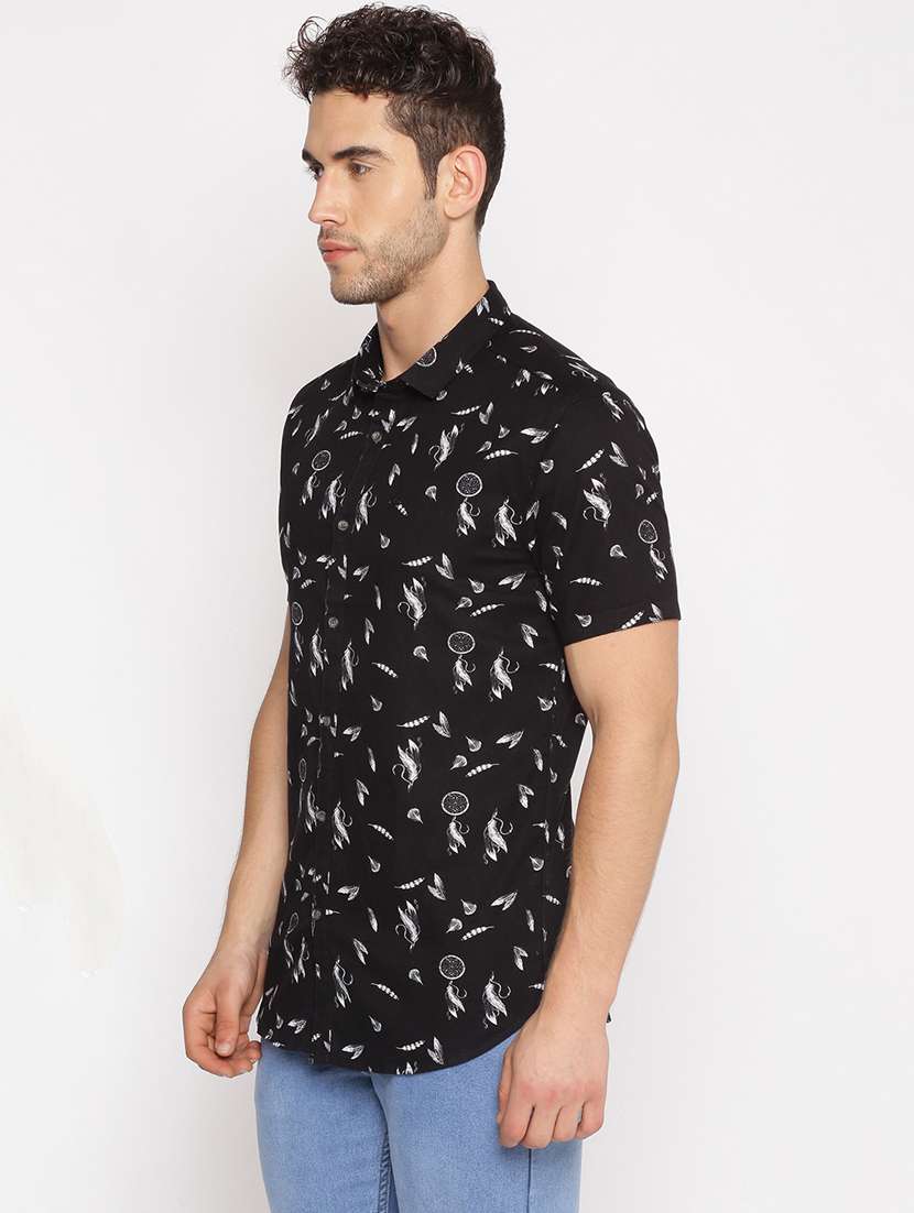 mens printed casual shirt - 17843268 - Standard Image - 1