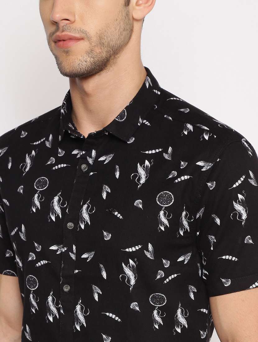 mens printed casual shirt - 17843268 - Standard Image - 4