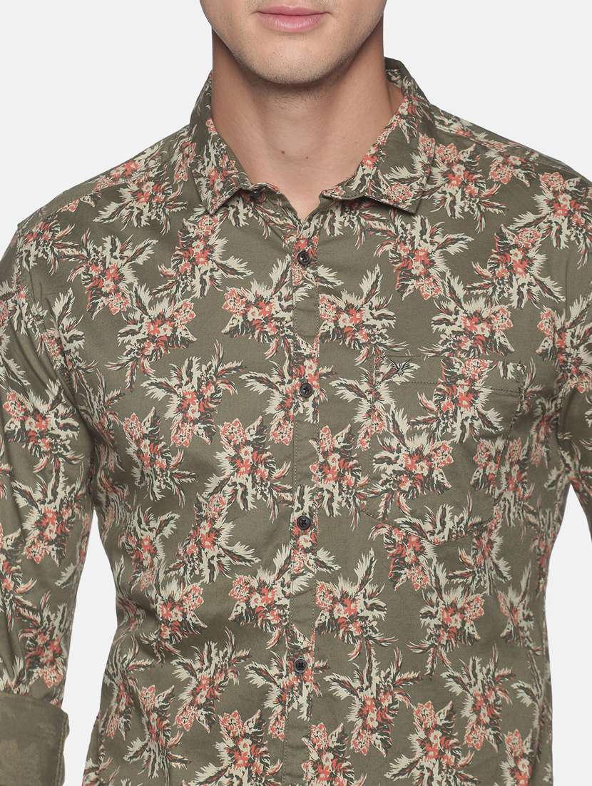 mens florals casual shirt - 17843282 - Standard Image - 4