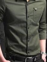 fabric soft cotton.slim fit cotton shirt - 17843368 - Standard Image - 1