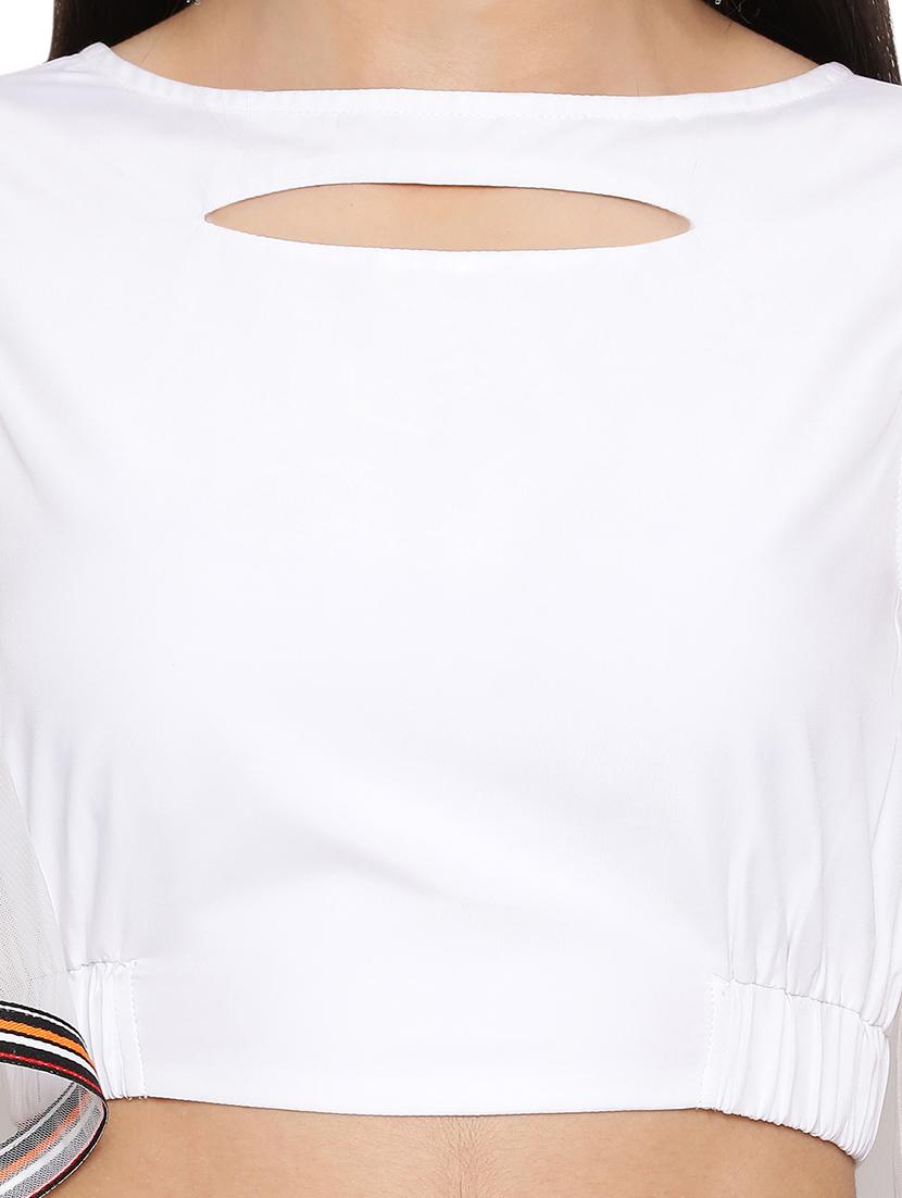 bell sleeved crop top - 17843636 - Standard Image - 4