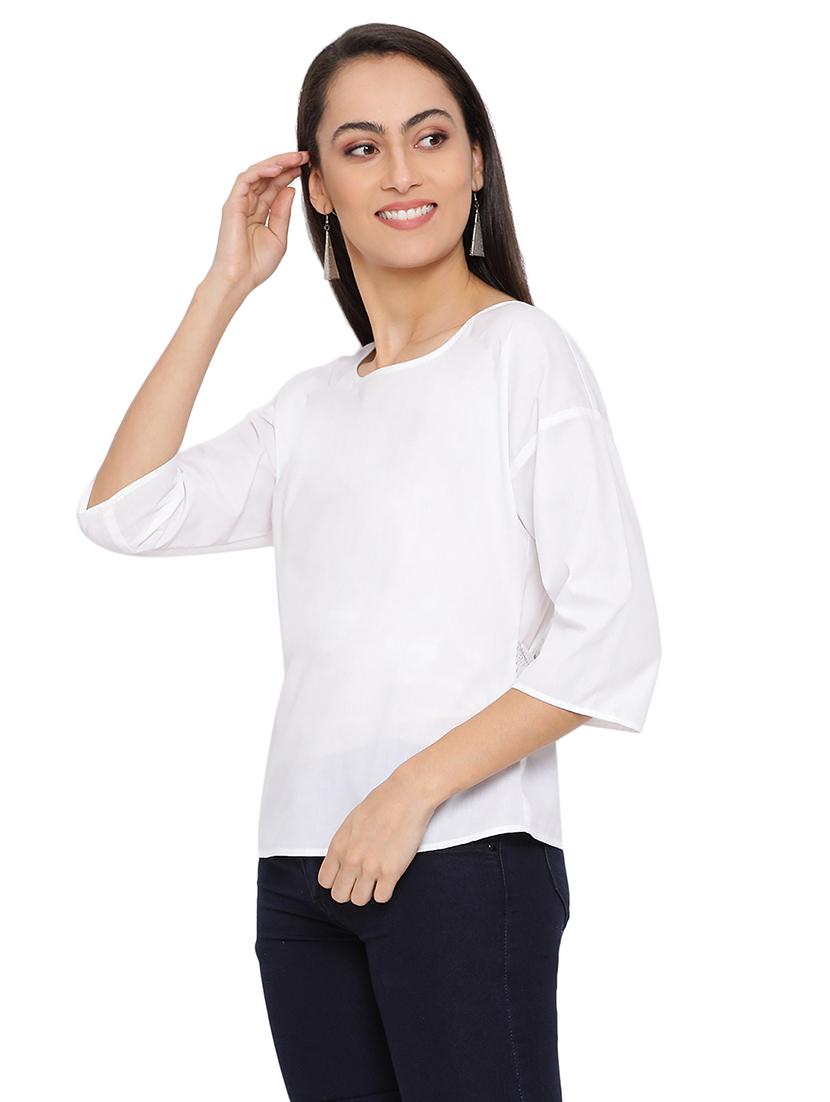 tie back solid top - 17843637 - Standard Image - 1