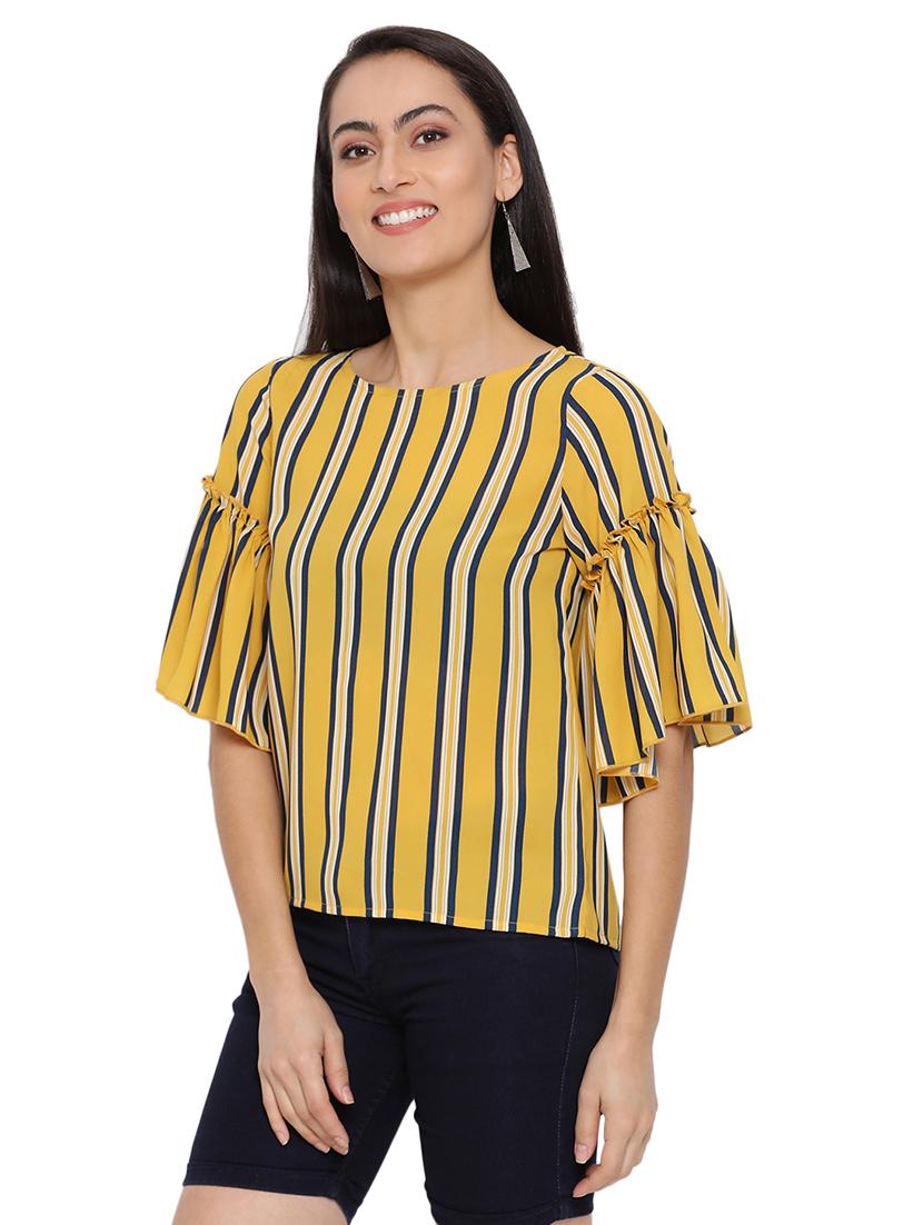 women's straight round neck top - 17843643 - Standard Image - 1