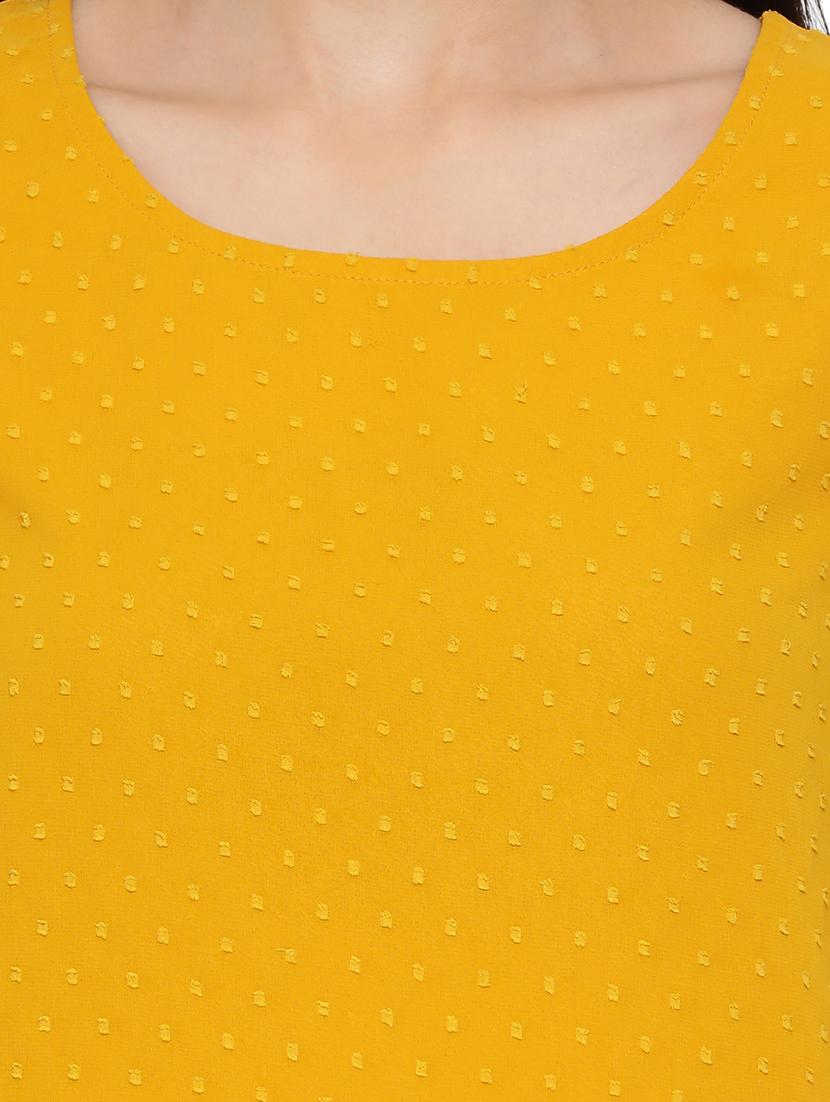 bell sleeved dobby top - 17843644 - Standard Image - 4