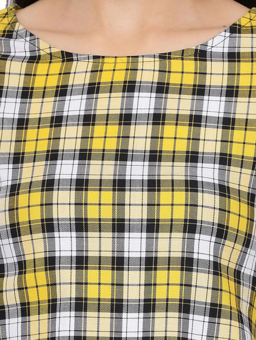 tie back checkered top - 17843650 - Standard Image - 4