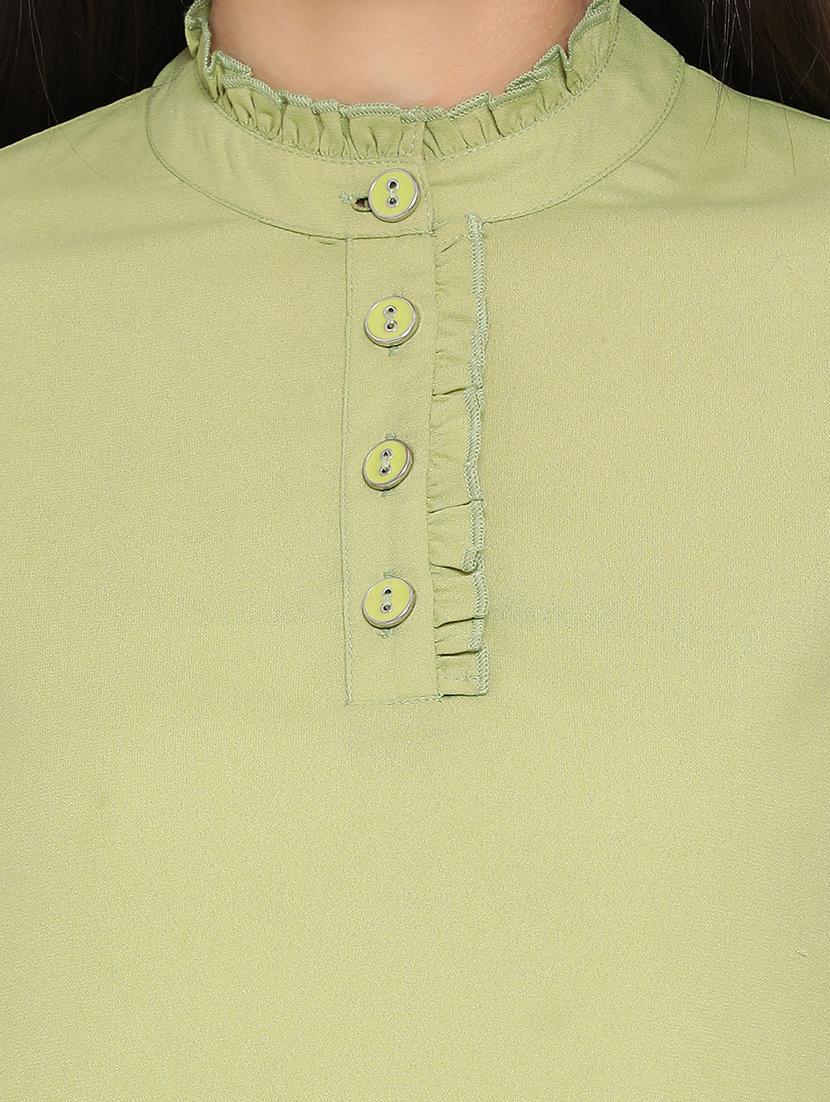 bell sleeved solid top - 17843651 - Standard Image - 4