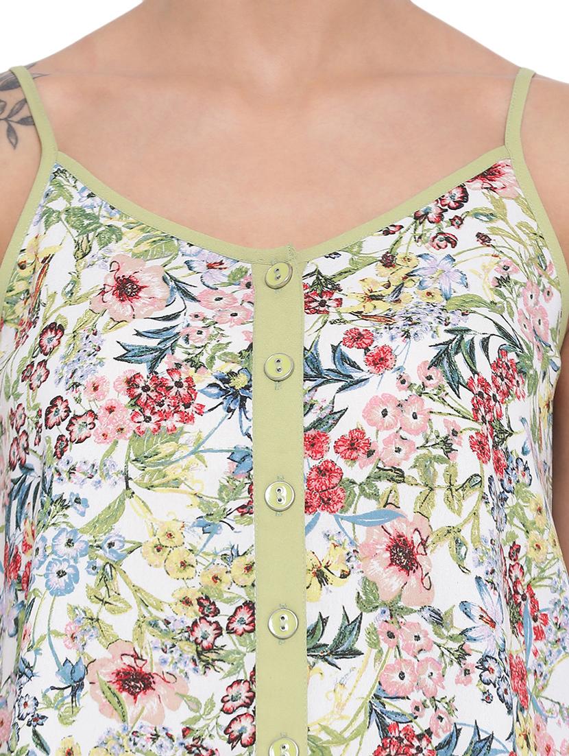 women's a line v neck top - 17843653 - Standard Image - 4