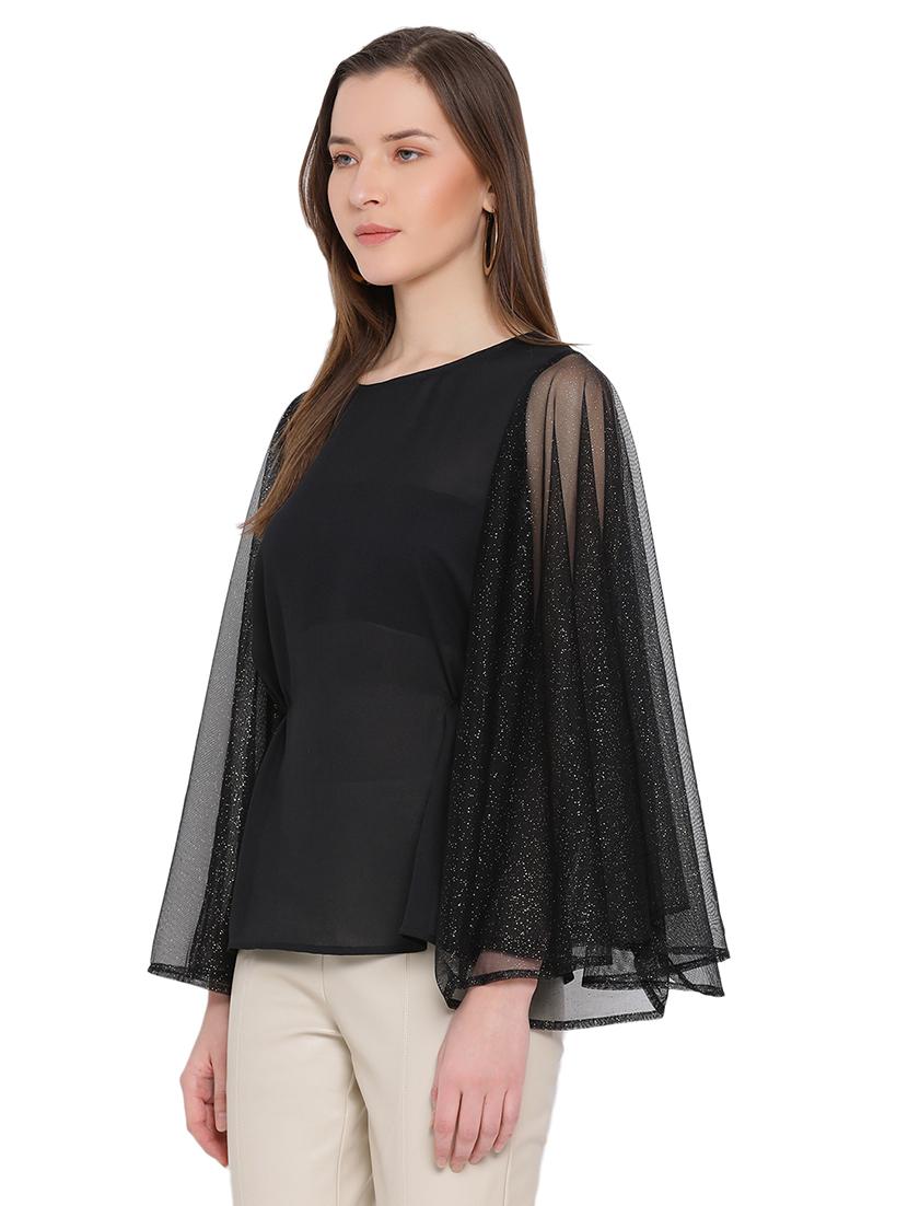 bell sleeved solid top  - 17843673 -  Standard Image - 1
