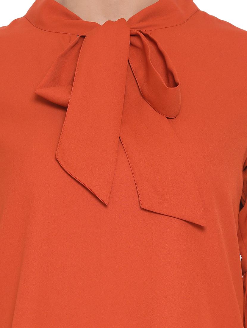 tie up neck bishop sleeved top - 17843684 - Standard Image - 4