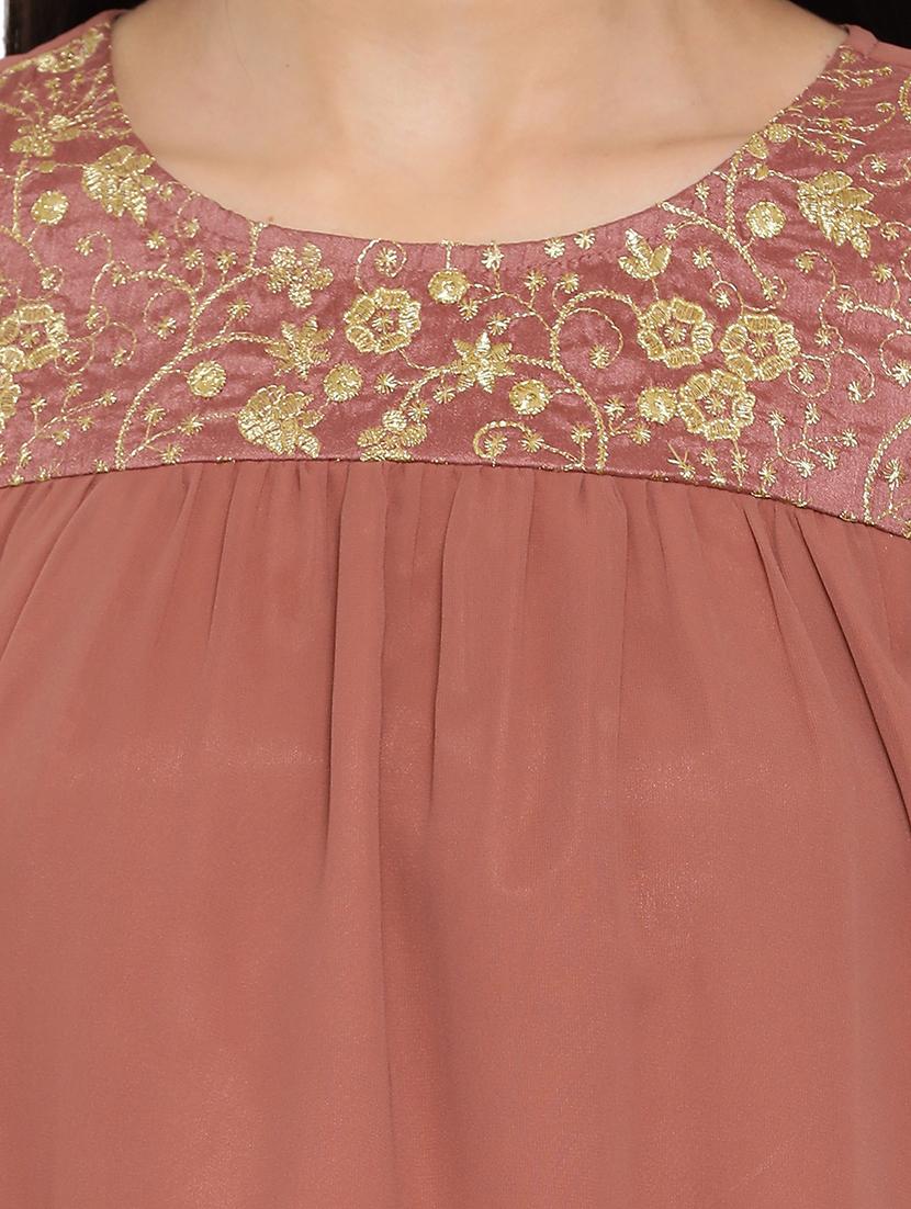 embellished detail round neck top - 17843688 - Standard Image - 4