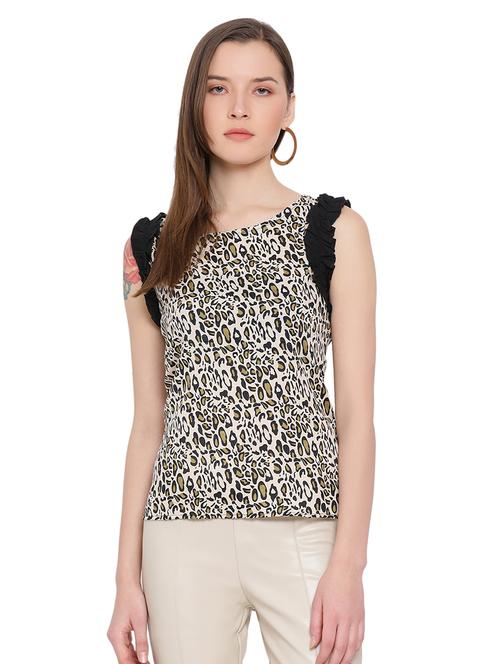 round neck animal top - 17843692 - Standard Image - 0