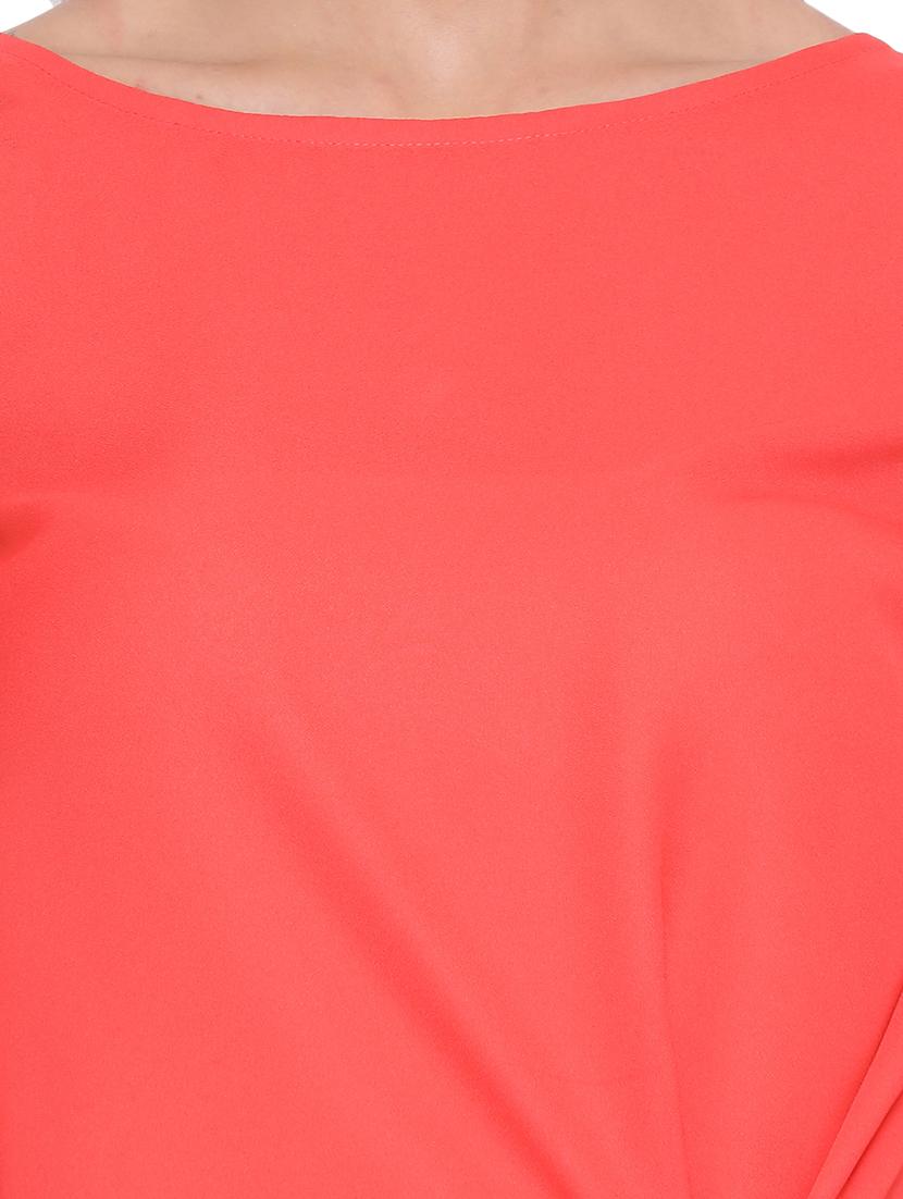 tie front bell sleeved top - 17843697 - Standard Image - 4