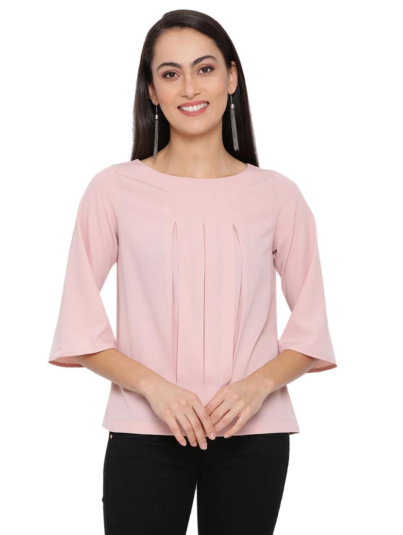 round neck solid top - 17843702 -  Zoom Image - 0