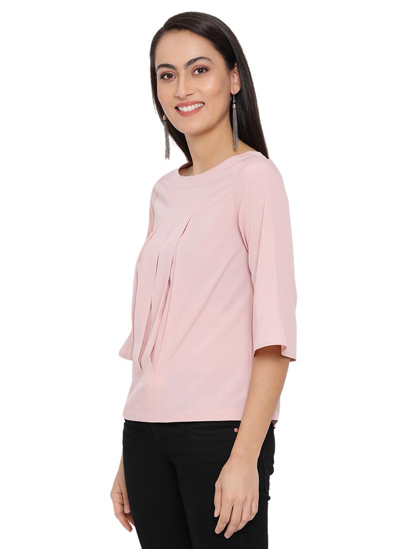 round neck solid top - 17843702 -  Standard Image - 1
