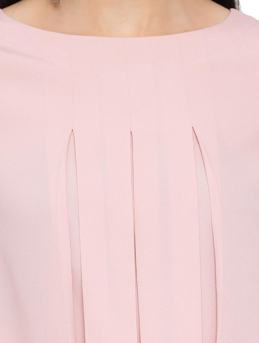 round neck solid top - 17843702 - Standard Image - 4