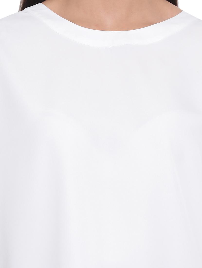 tie knot sleeved solid top - 17843707 - Standard Image - 4