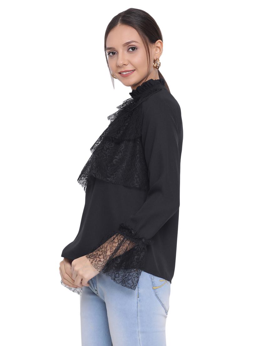 bell sleeved laced top - 17843742 - Standard Image - 1
