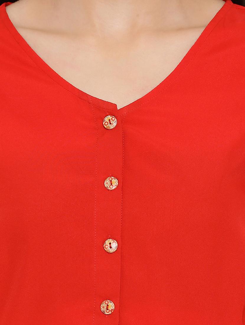 bell sleeved solid top - 17843751 - Standard Image - 4