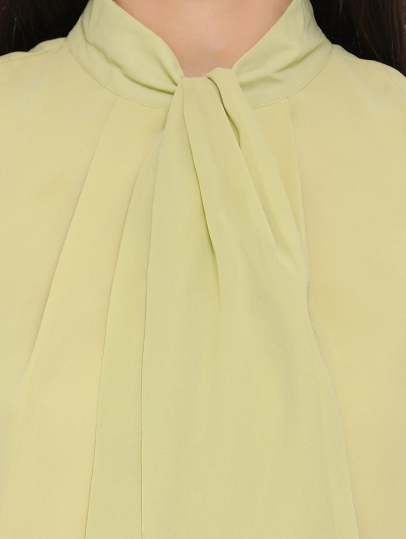 tie up neck solid top - 17843760 - Standard Image - 4