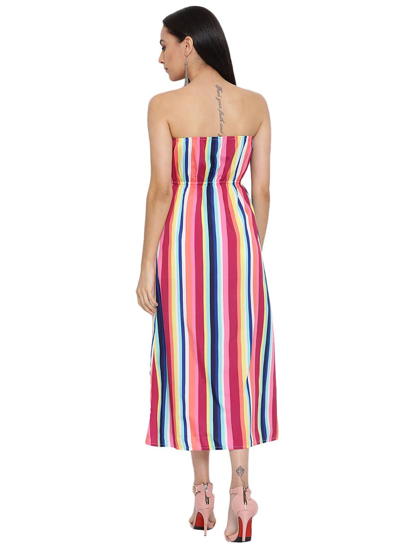 high slit striped tube dress - 17843765 -  Standard Image - 1