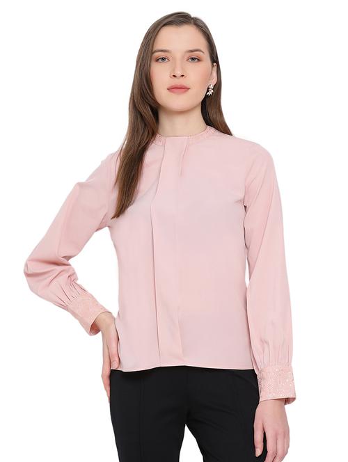 women's straight mock neck top - 17843766 - Standard Image - 0