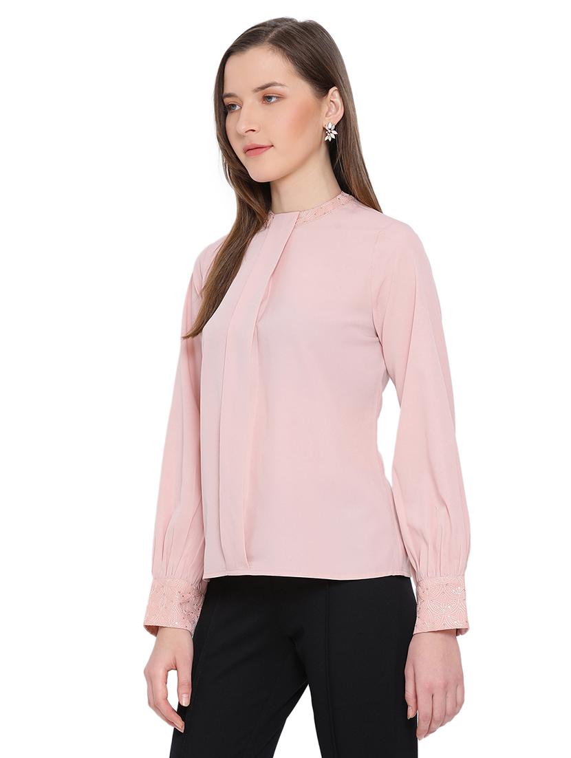 women's straight mock neck top - 17843766 - Standard Image - 1