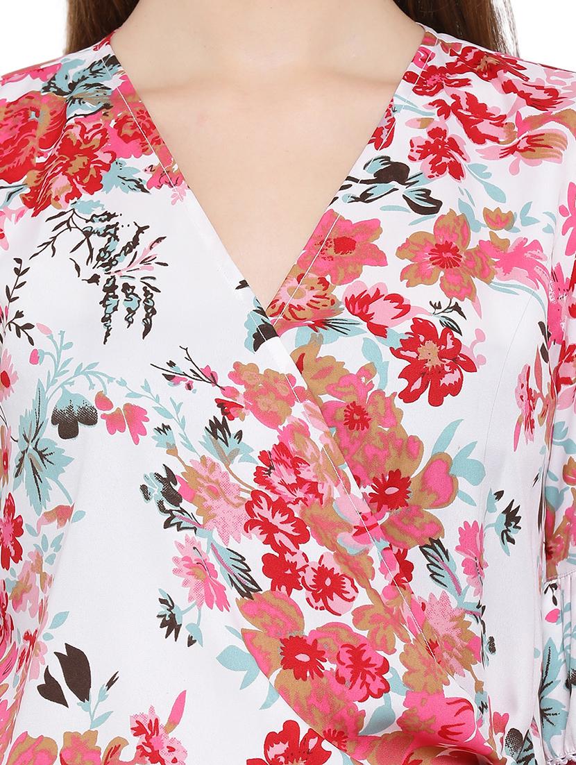 bell sleeved floral tunic - 17843770 - Standard Image - 4