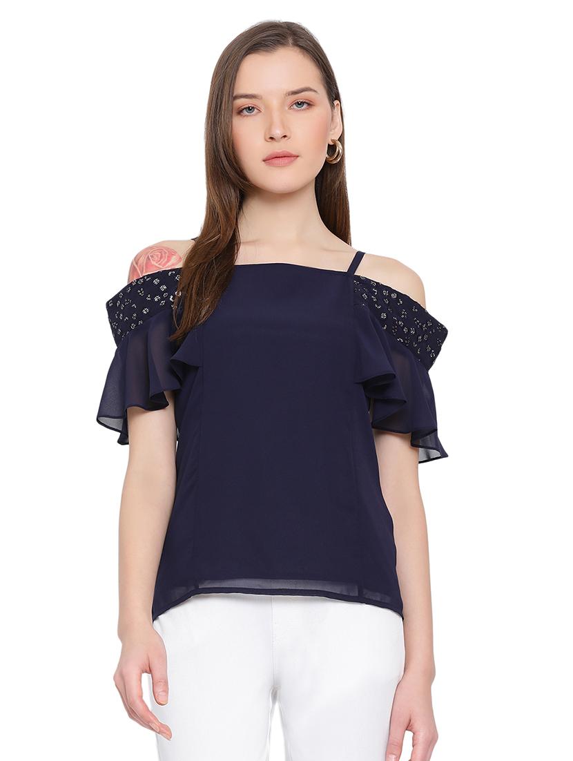 women's straight shoulder strap top - 17843778 -  Zoom Image - 0