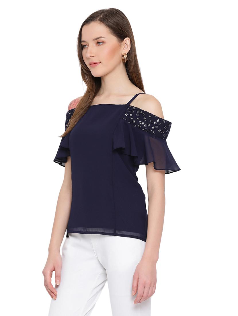 women's straight shoulder strap top - 17843778 - Standard Image - 1
