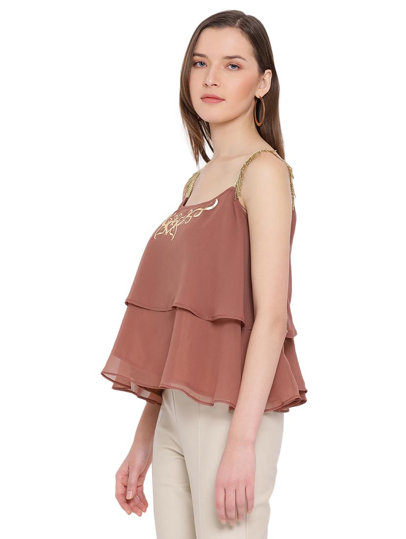 cami neck embellished  top - 17843782 -  Standard Image - 1