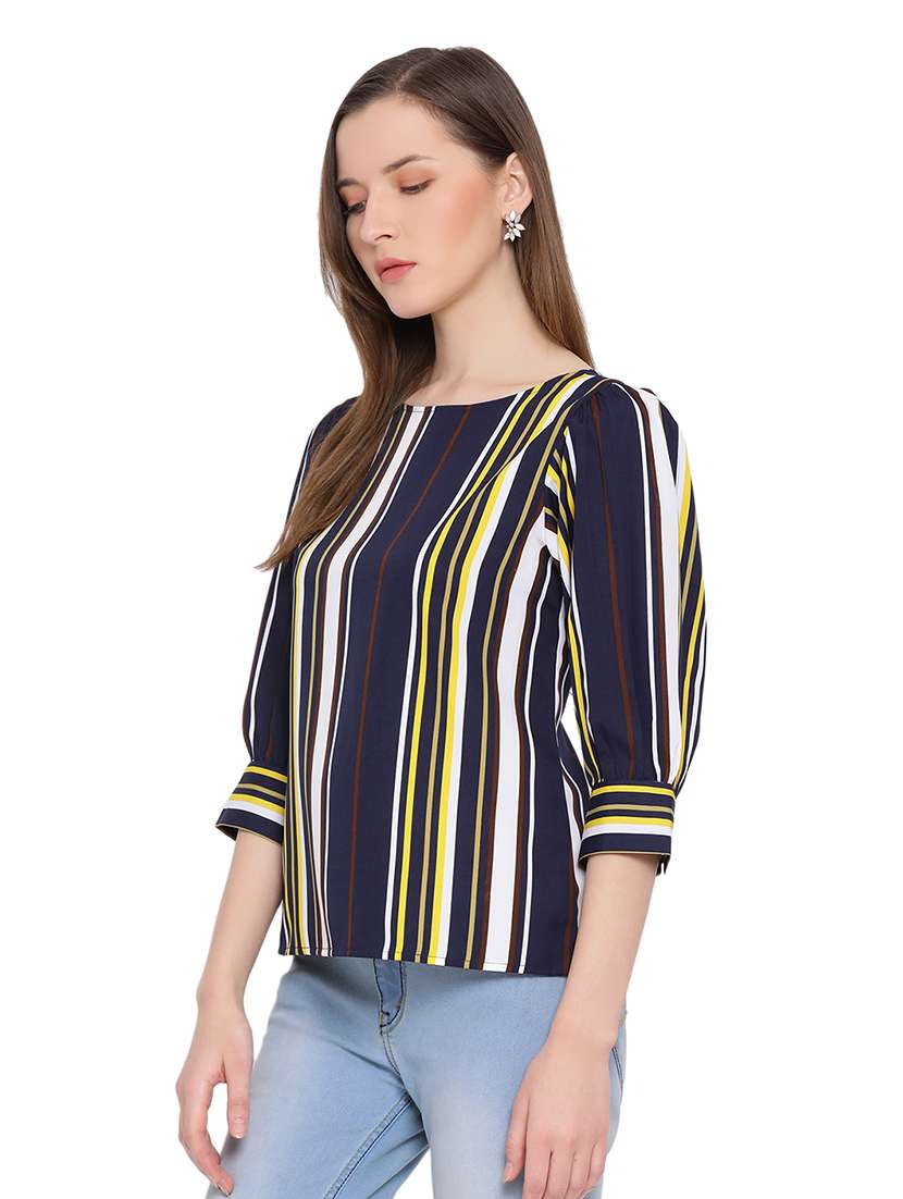 women's a line round neck top - 17843796 -  Standard Image - 1