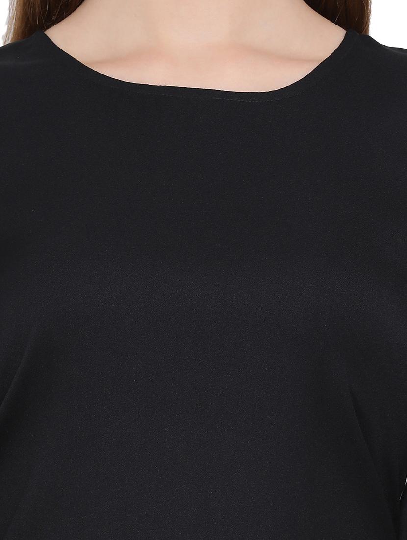 contrast piped bell sleeved top - 17843802 - Standard Image - 4