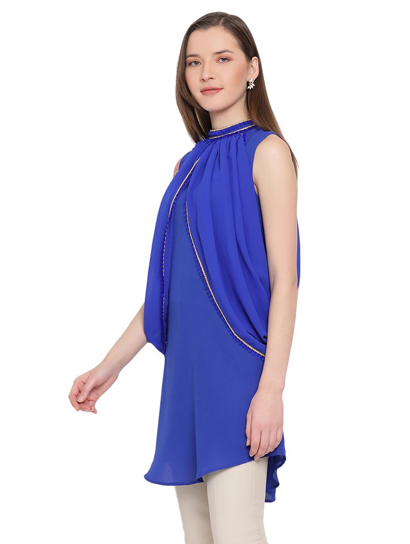 mock neck lace detail top - 17843803 - Standard Image - 1