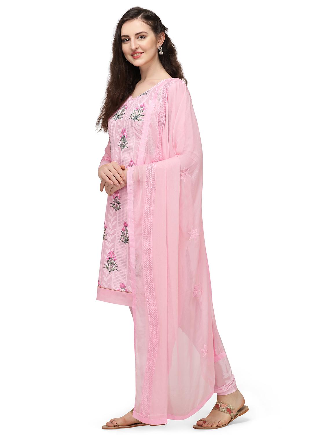 floral unstitched suit - 17844073 - Standard Image - 1