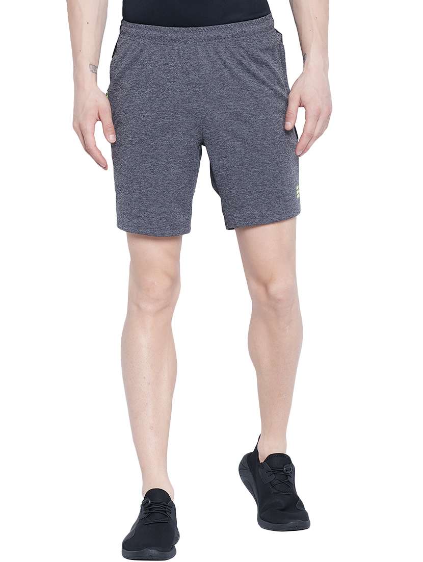 grey side taped shorts