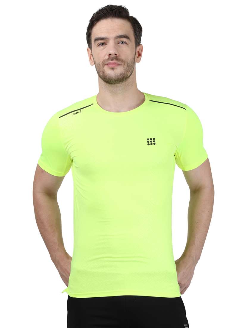 green solid t-shirt