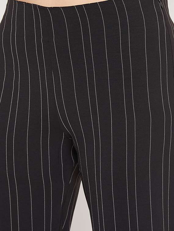 round neck striped top with trouser set - 17844305 - Standard Image - 4