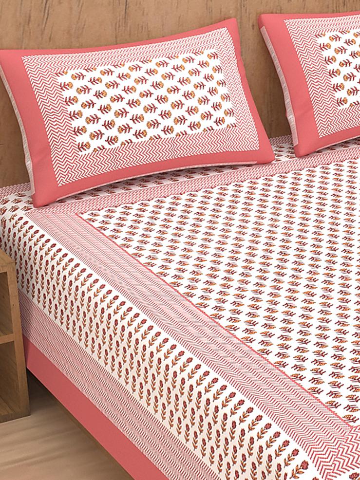 divamee 100% pure cotton bedsheet double - 17844699 - Standard Image - 1