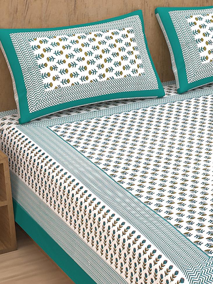 divamee 100% pure cotton bedsheet double  - 17844700 -  Standard Image - 1
