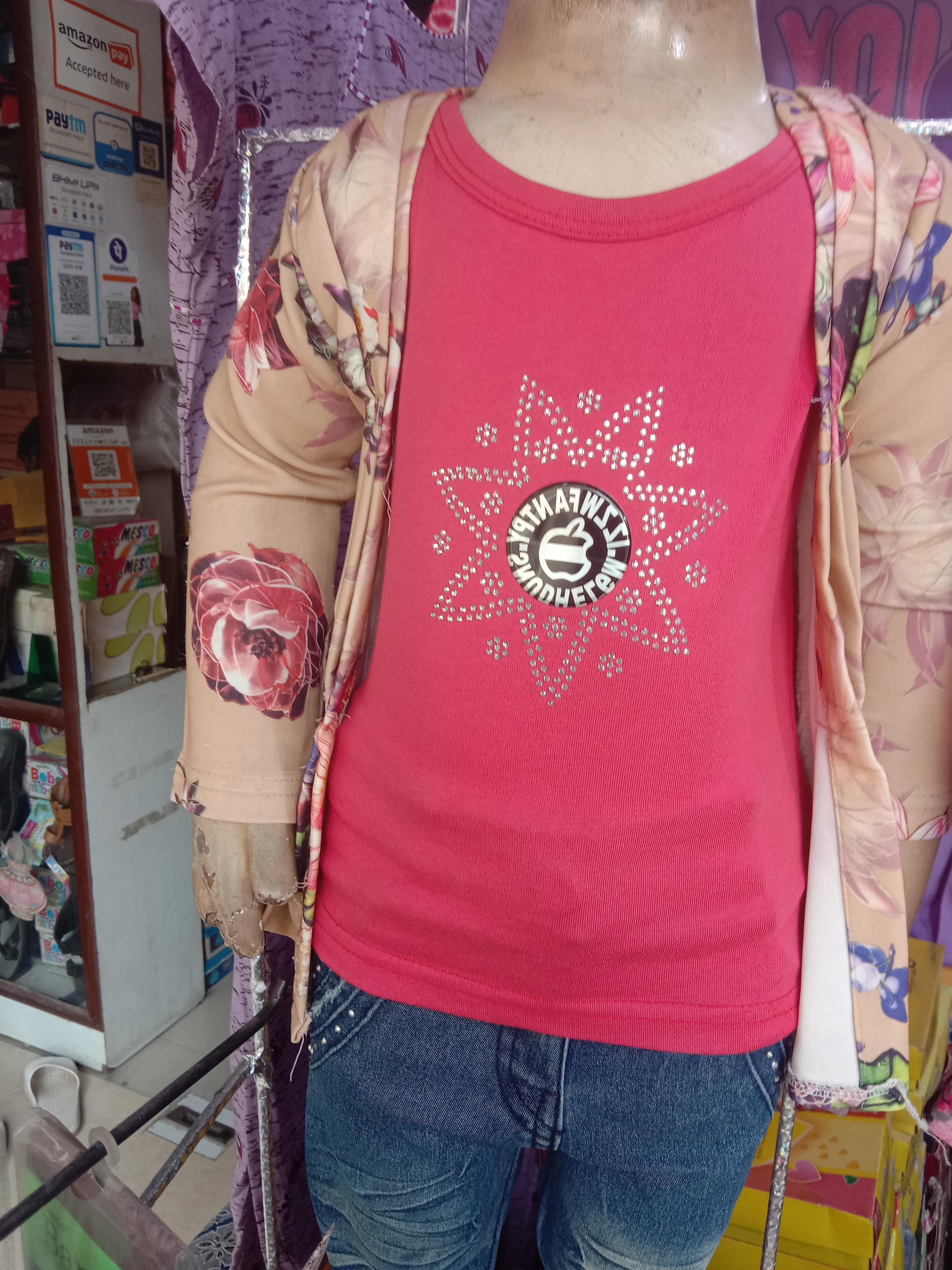 red silk kurti - 17846571 - Standard Image - 4