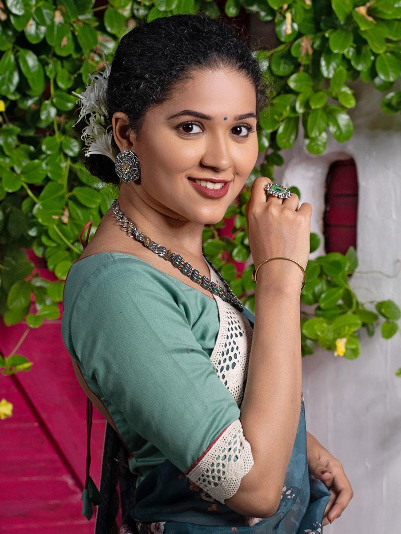 color of this casual wear saree  - 17846761 -  Standard Image - 1