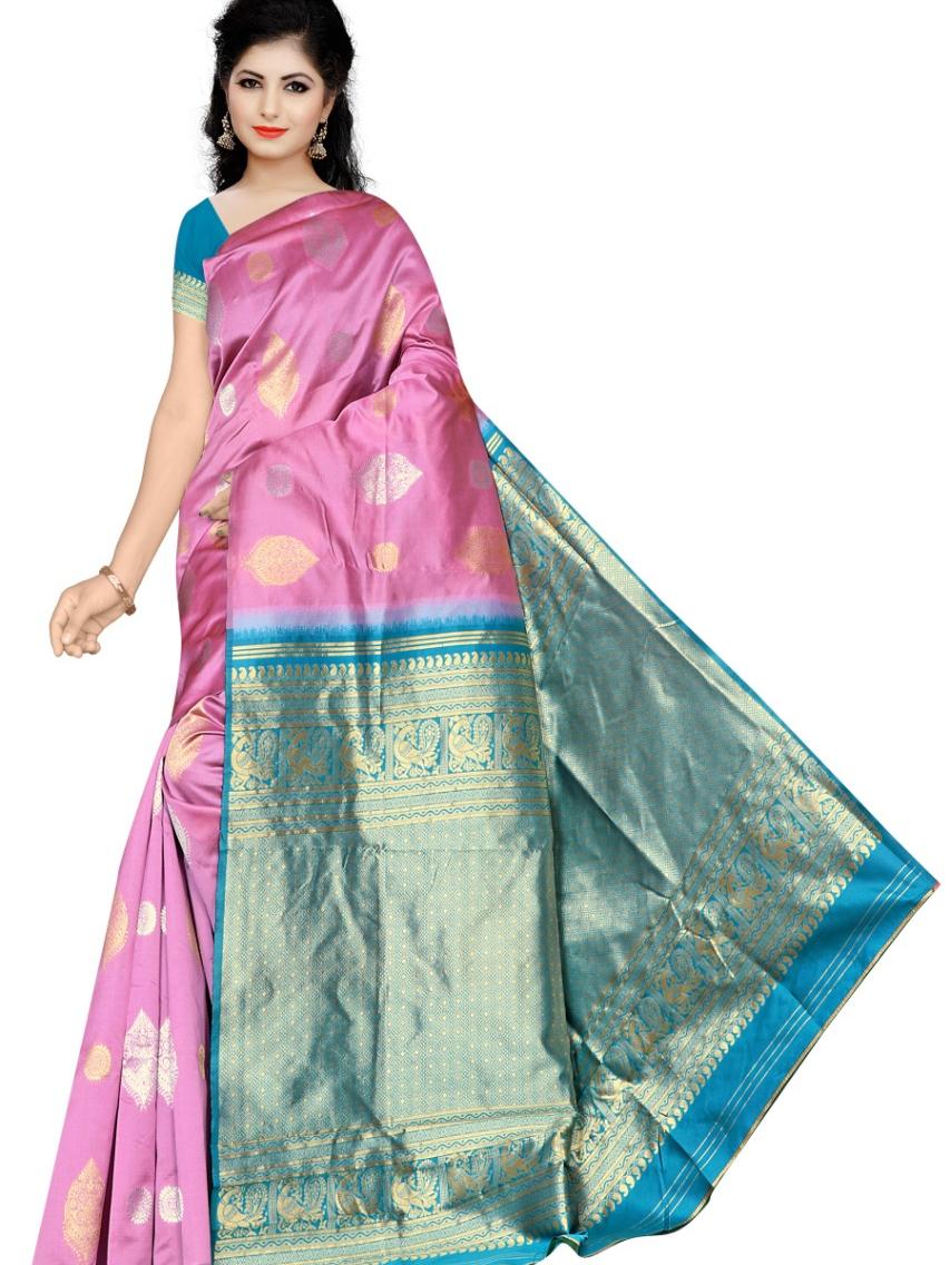 kanjivaram and banarasi silk saree - 17846978 - Standard Image - 1