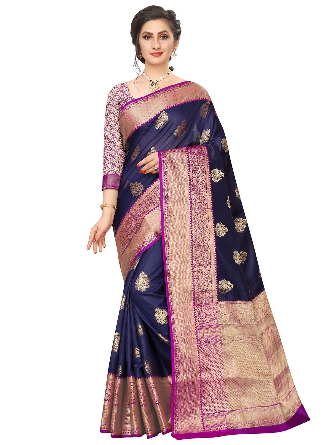 women's banarasi saree with blouse