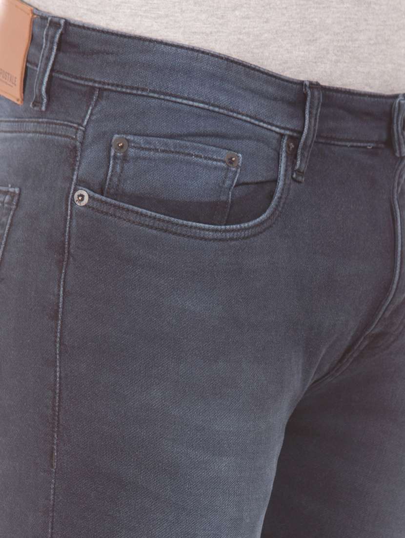 dark blue light washed denim jeans - 17847788 -  Standard Image - 4