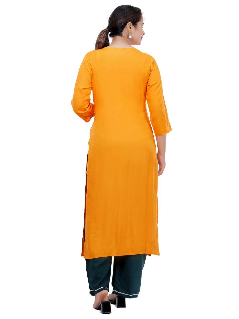 the rayon embroidery kurta is prettified  - 17850456 -  Standard Image - 11