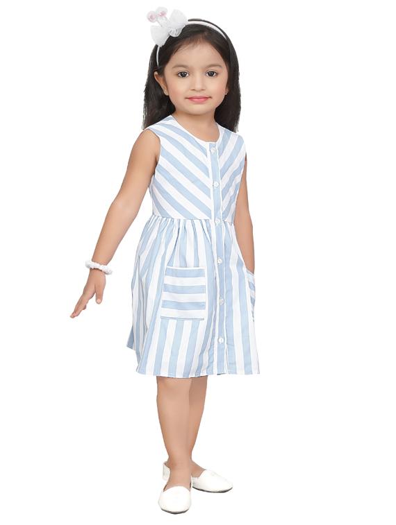 blue striped frock - 17850777 - Standard Image - 1