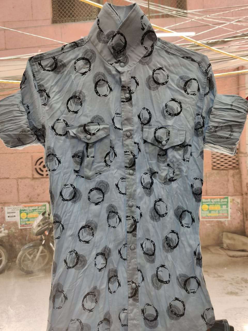 lightblue cotton shirt - 17850895 - Standard Image - 1