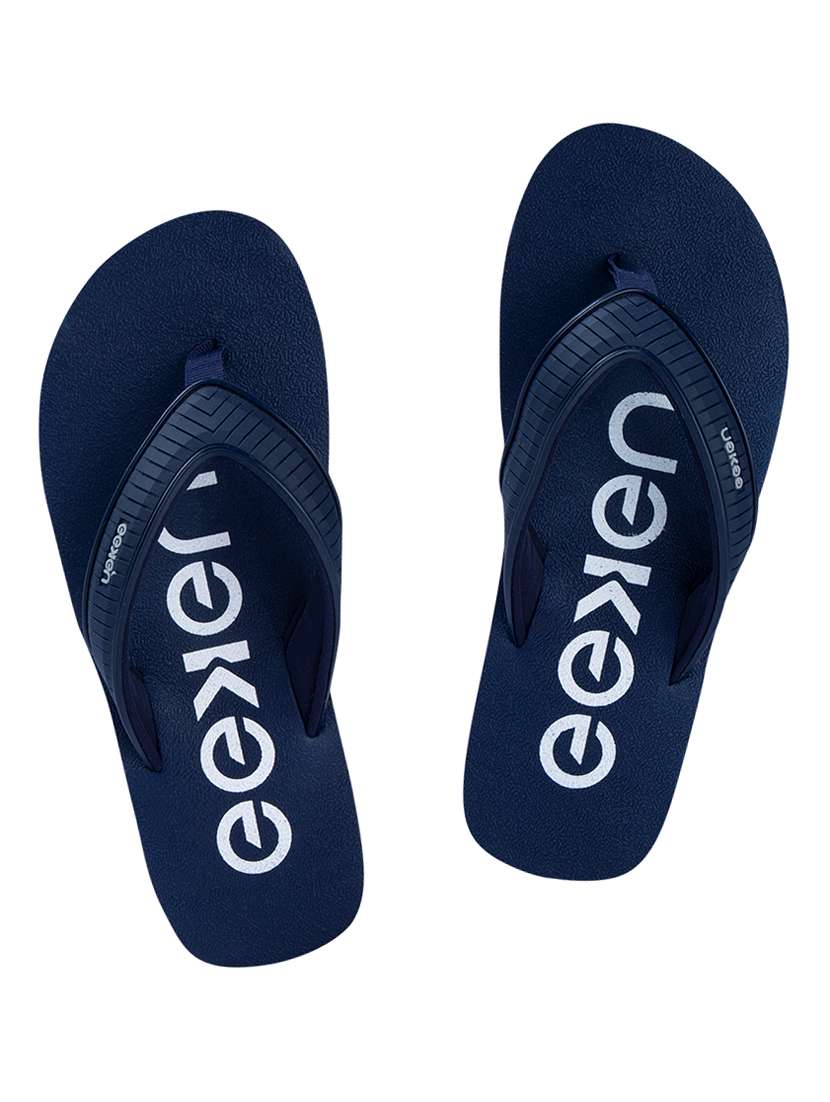 navy toe separator flip flop